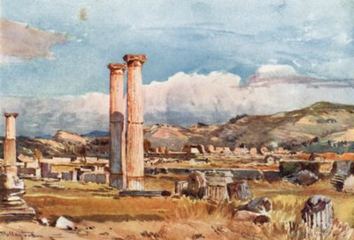 オリンピア。パレストラとゼウス神殿の遺跡 作： John Fulleylove